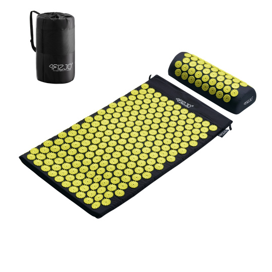 Akurpresurní podložka + polštář 4FIZJO 72 * 42 cm žlutá Akurpresurní podložka + polštář 4FIZJO 72 * 42 cm žlutá