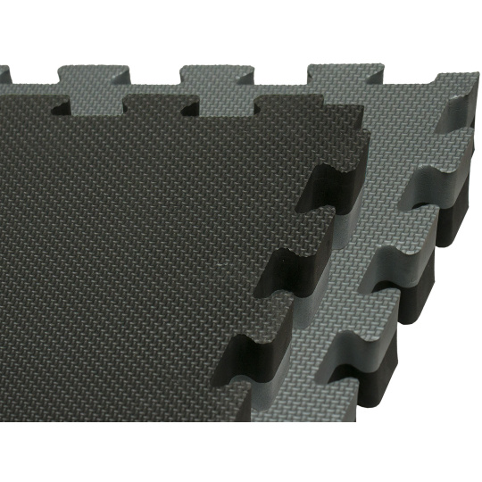 Tatami Puzzle 100x100x4 cm šedo-černá Tatami Puzzle 100x100x4 cm šedo-černá