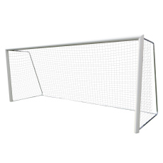 Síť na fotbal, 5 x 2m, 3 mm polypropylen, dvoubarevná, červeno-černá, bezuzlová