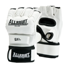 RUKAVICE PRO ALLRIGHT HOLLAND PU MMA r.M bílé