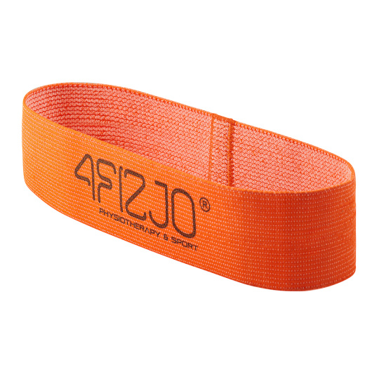 Textilní Flex Band 4FIZJO oranžový odpor 1 - 5  kg Textilní Flex Band 4FIZJO oranžový odpor 1 - 5  kg