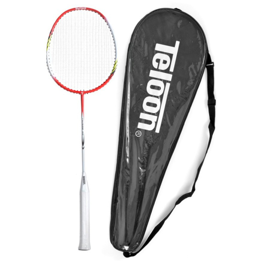 Badmintonová raketa Teloon Tsunami TL300 white/red Badmintonová raketa Teloon Tsunami TL300 white/red