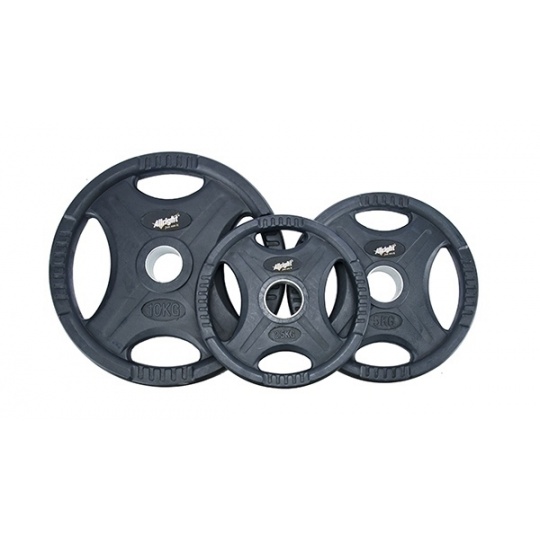 Olympijsky kotouč pogumovaný s úchopy Allright 25 kg