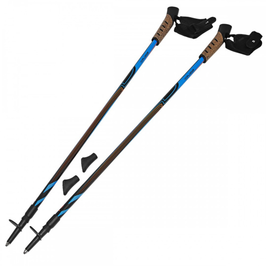 2-SEKČNÉ ČIERNO-MODRÉ PALICE NA NORDIC WALKING 2-SEKČNÉ ČIERNO-MODRÉ PALICE NA NORDIC WALKING