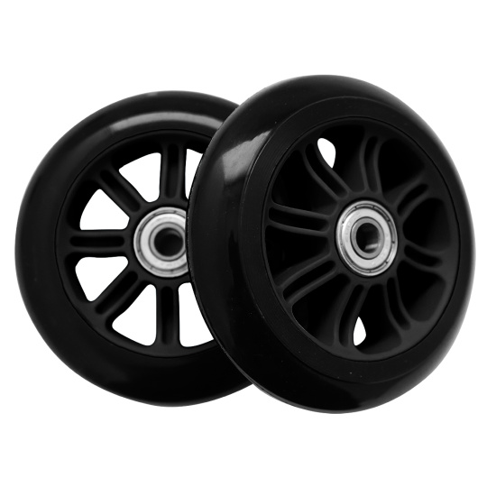 Kolečka Sportvida PP ABEC-7 100MM PU- černé- set 2 ks Kolečka Sportvida PP ABEC-7 100MM PU- černé- set 2 ks