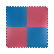 Tatami Puzzle 100x100x2 cm, červeno-modrá