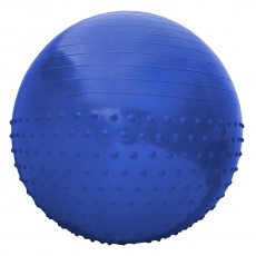 Gymnastický míč Sportvida 65 cm s výčnělky ANTI BURST modrý
