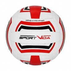 Volejbalový míč Sportvida červeno-černo-bílý