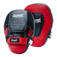 Boxerské lapy profilované Allright černo - červené 
