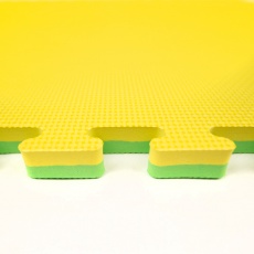 Tatami Puzzle 100x100x2,5 cm,  žluto-zelená