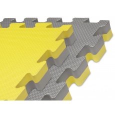 Tatami Puzzle 100x100x4 cm  žluto-šedé