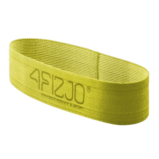 Textilní Flex Band 4FIZJO žlutý odpor 23 - 29  kg