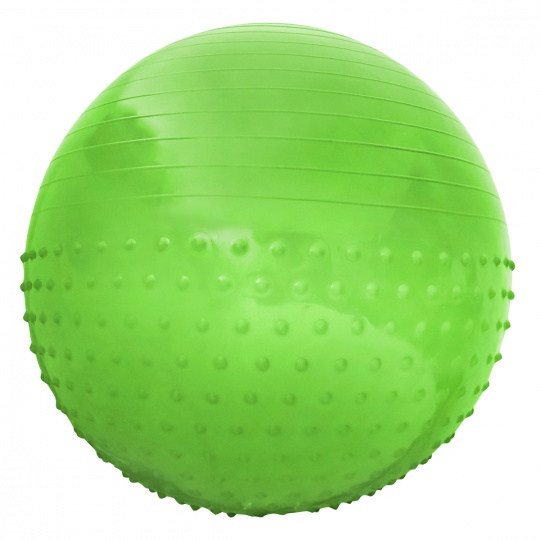 Gymnastický míč Sportvida 55 cm s výčnělky ANTI BURST zelený