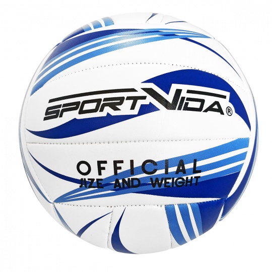 Volejbalový míč Sportvida - velikost 5 modro-bílá