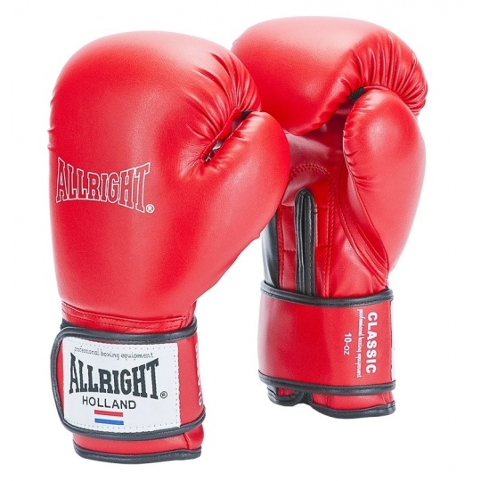 Boxerské rukavice Allright Holland Classic 12 oz. červené