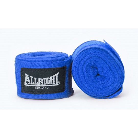 Boxerská bandáž Allright Holland 4,2 m modrá - 2 ks